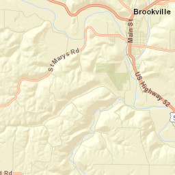 Brookville Street Map