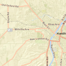 Warwickshire Ohio Street Map