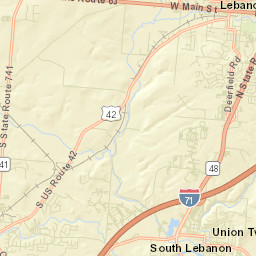 South Lebanon Ohio Street Map