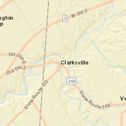 Clarksville Ohio Street Map