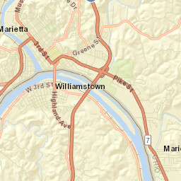 West Marietta Ohio Street Map
