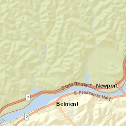 Newell Run Ohio Street Map