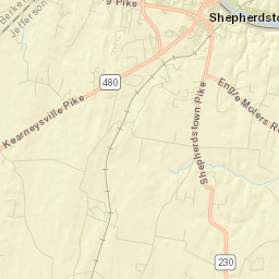 Shepherdstown Street Map