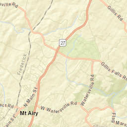 Mount Airy Street Map