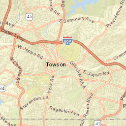Lutherville Street Map