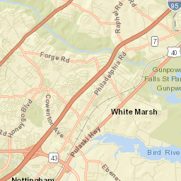 White Marsh Street Map
