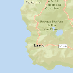 Lajes das Flores Street Map