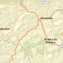 Alcanede Street Map