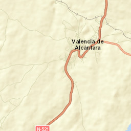 Valencia de Alcántara Street Map