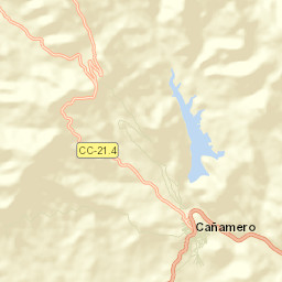 Cañamero Street Map