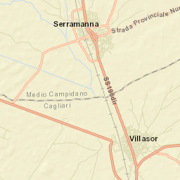 Serramanna Street Map