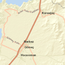 Gömeç Street Map