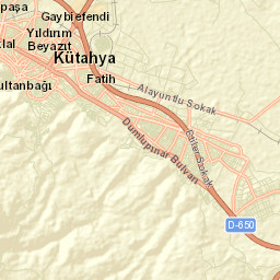 Kütahya Street Map