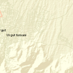 Urgut Street Map