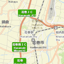 Hanamaki Street Map