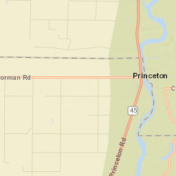 Princeton California Street Map