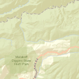 Moores Flat California Street Map