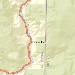 Floriston California Street Map