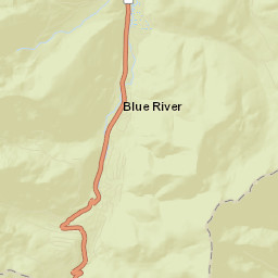 Blue River Colorado Street Map