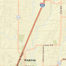 21216 Jesse James Farm Road, Kearney, MO Street Map
