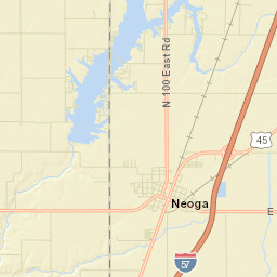 Neoga Street Map