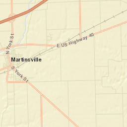 Martinsville Street Map