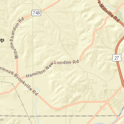 Shandon Ohio Street Map
