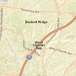 Wetherington Ohio Street Map