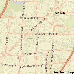 The Woods Ohio Street Map