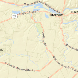Morrow Ohio Street Map