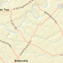 Roachester Ohio Street Map