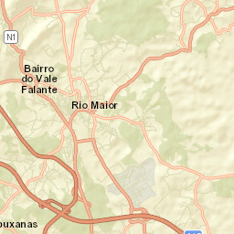 Rio Maior Street Map