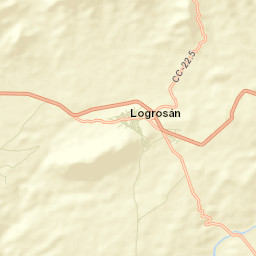 Logrosán Street Map