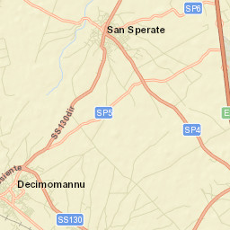 San Sperate Street Map