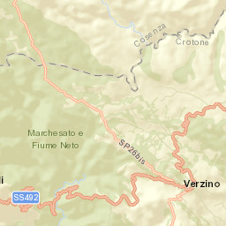 Verzino Street Map