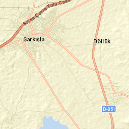 Şarkışla Street Map