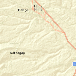 Hınıs Street Map