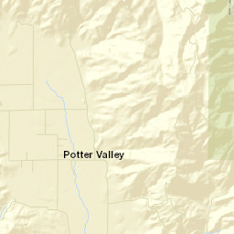 Potter Valley California Street Map