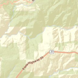 Relief California Street Map