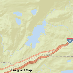 Yuba Pass California Street Map