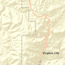 Virginia City Street Map