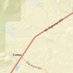 Como Colorado Street Map