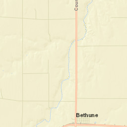 Bethune Colorado Street Map