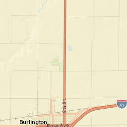 Burlington Colorado Street Map