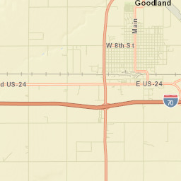 Interstate 70, Goodland, KS 67735, USA Street Map