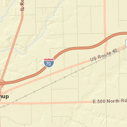 828-898 County Road 1800 East, Greenup Street Map