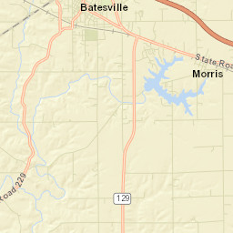 Batesville Street Map