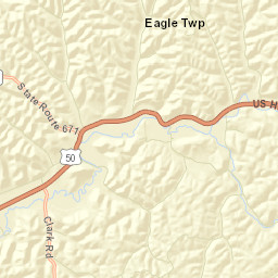 Ratcliffburg Ohio Street Map