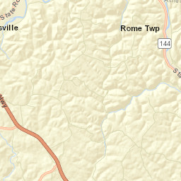 Frost Ohio Street Map