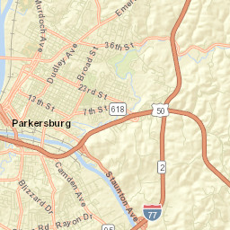 Parkersburg Street Map